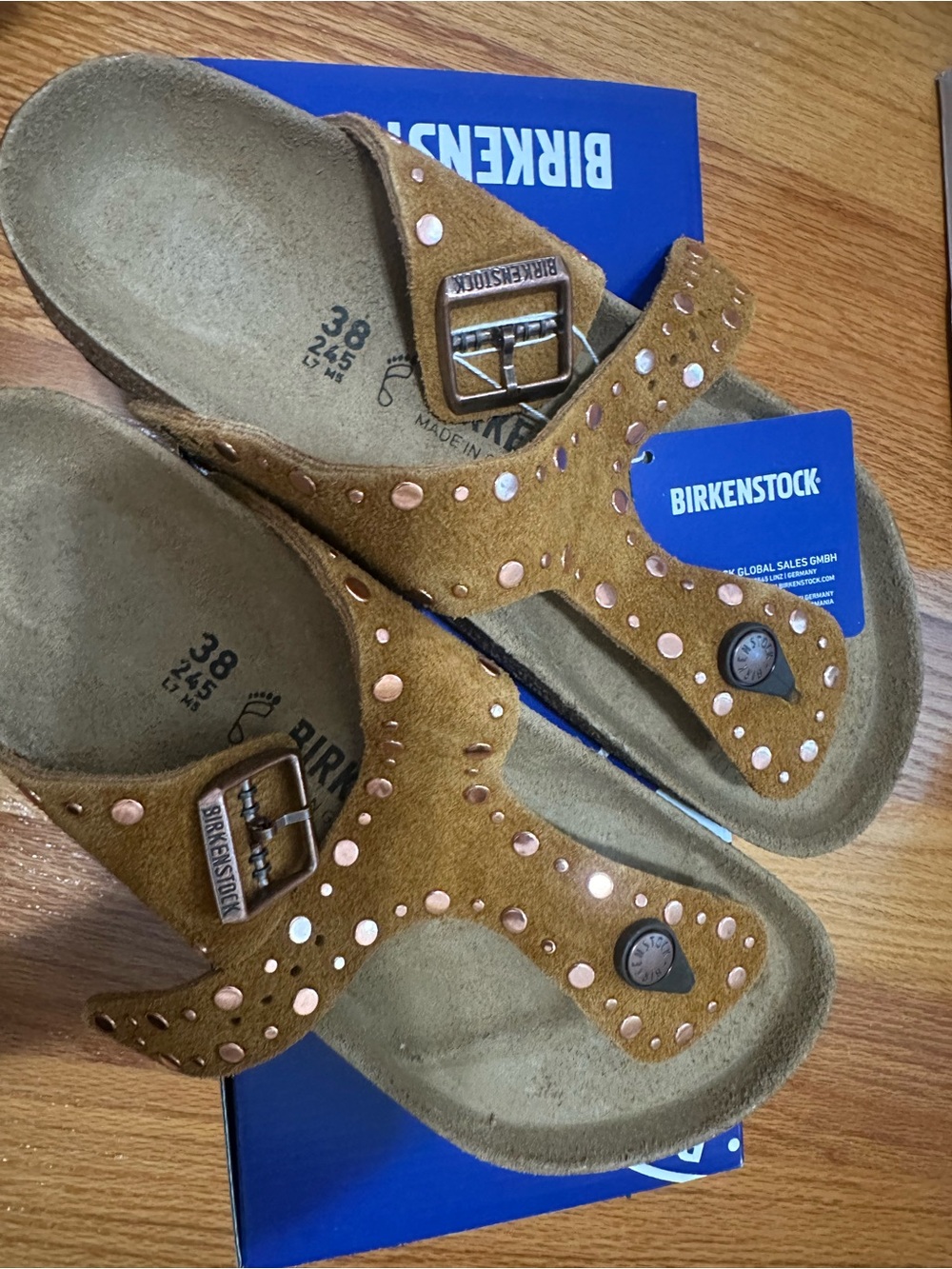 Birkenstock Gizeh Rivet Thong Sandals Mink